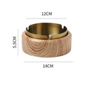 DecorBites™ Gold Plated Marble Texture Ashtray - Smoking Accessories Weed Tray