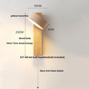 DecorBites™ LED Wall Lamp 2 Glass Ball White, Yellow Travertine Stone Indoor Light