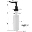 DecorBites™ 400ML Plastic Liquid Soap Dispenser Spray for Kitchen and Bathroom