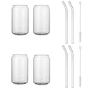 DecorBites™ Glass Drink Cup with Bamboo Lid - High Borosilicate Glass Tea Juice Coffee Mug