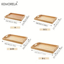 DecorBites™ 1PCS Rectangular Wooden Trays - Multipurpose Kitchen Storage Organizer
