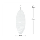 Kinetic Blank Sublimation Wind Spinner 3D Spiral Windchime Chime Sculpture Hanging Outdoor Indoor Garden Decor 18X45cm