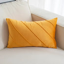 DecorBites™ Hand Pleat Embroidered Cushions 30x50/45x45cm Beige Pink Nordic Style Pillowcase