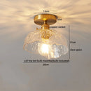 DecorBites™ Glass Copper LED Ceiling Light - Simple Art Decorative Chandelier