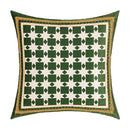 DecorBites™ Geometric Tufted Embroidery Cushion Cover 45x45cm Black White Lattice Sofa Pillow