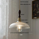 DecorBites™ LED Brass Pendant Lamp Modern Clear Glass Dining Light