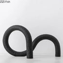 DecorBites™ Abstract Twisted Knot Sculpture for Room Aesthetics Decor