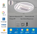 DecorBites™ LED Bladeless Ceiling Fan Dimmable Remote Modern Indoor Lightingusc