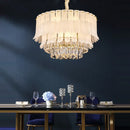 DecorBites™ Crystal Feather Ceiling Pendant Lights for Luxury Home Decor & Living Room