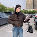 Women Winter Cropped Jacket – Warm Cotton-Padded Puffer Coat