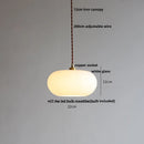 DecorBites™ Copper White Glass LED Pendant Lamp for Modern Living Room Decor
