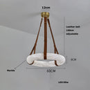 DecorBites™ Classic Ring Marble Chandelier Light Brown Pendant for Living Room Bedroom