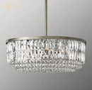 DecorBites™ Crystal Round Pendant Chandelier for Dining and Living Room