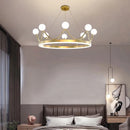 DecorBites™ Crown LED Chandelier: Elegant Ring Lustre Pendant Light for Kids Room
