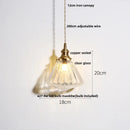 DecorBites™ Clear Glass Nordic Pendant Light Fixture: Modern Simple Hanging Lamp