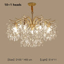 DecorBites™ Crystal Chandelier: Modern Luxe LED Branch Lighting for Living Room and Bedroom.