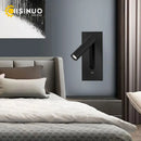 DecorBites™ LED Wall Sconce Adjustable Reading Light for Hotel Bedroom, USB Charging