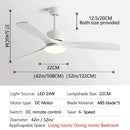 DecorBites™ 3 Blade DC Ceiling Fan with LED Light & Remote Control