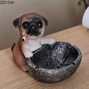 DecorBites™ Basketball Puppy Ashtray: Portable, Windproof, Creative Desk Decoration & Smoking Accessory