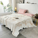DecorBites™ Cozy Gradient Bubble Fleece Throw Blanket, Plush All-Season Nap Blanket