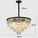 DecorBites™ Crystal Chandelier Stair Pendant Light Interior Lighting for Modern Home Decor