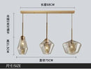 DecorBites™ Glass Chandelier: Amber Pendant Lights for Dining, Living Room, Bedroom, Hotel, Cafe