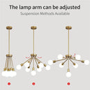 DecorBites™ 8-Head Nordic Ceiling Chandelier in Black White Gold for Modern Home Decor