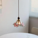 DecorBites™ Butterfly Pink LED Pendant Lamp Walnut Wood Glass Nordic Modern Home Decor