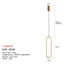 DecorBites™ LED Chandelier: Modern Living Room Dining Room Pendant Lights for Home Decor