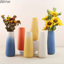 DecorBites™ Gradient Ceramic Vase Cylinder Desk Decoration Floral Vases Modern Room Decor