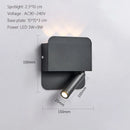 DecorBites™ LED Wall Lamp USB Charging Bedroom Hotel Bedside Reading Sconce Switch