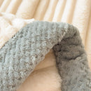 DecorBites™ Cozy Faux Rabbit Plush Blanket, Nordic Style, Thick & Warm, Super Soft Nap Shawl