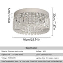 DecorBites™ Crystal Ceiling Chandelier: Modern LED Round Pendant Lamp for Luxury Home Decor