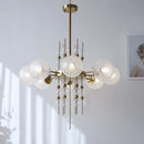 DecorBites™ Glass Ball LED Pendant Light: Modern Chandelier for Living Room Kitchen Island