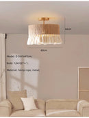 DecorBites™ Hemp Rope E27 LED Pendant Lights Chandelier Lighting - Nordic Minimalism