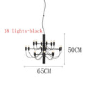 DecorBites™ LED Candle Chandelier: Elegant Italian Design Pendant Light for Home Decor