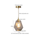 DecorBites™ Glass Pleats LED Pendant Lights for Home and Commercial Spaces