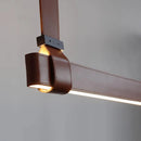DecorBites™ LED Leather Pendant Lamp: Minimalist Dining Room Hanging Light