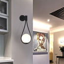 DecorBites™ Glass Ball Golden LED Wall Lamp for Living Bedroom, Minimalist Nordic Design