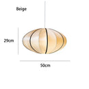 DecorBites™ Danish Pendant Light Minimalist Lantern Ufo Lampshade Rustic Fabric Lamp