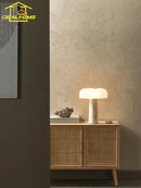 DecorBites™ Cream Wind Mushroom Desk Lamp LED Marble Art Decor Living Study Decor