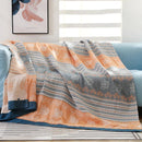 DecorBites™ 100% Cotton Stripe Gauze Towel Quilt - Double/Single - Summer Cool Sheet, Air Conditioning Blanket - Perfect for Travel & Home