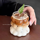 DecorBites™ Heat-Resistant Grape Glass Cup Set: Transparent Drinking Cups for Coffee, Tea, Juice & Beer