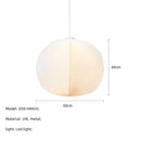 DecorBites™ Japanese Silk Pendant Lights for Wabi Sabi Nordic Chandeliers and Home Decoration