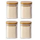 DecorBites™ Glass Jar with Bamboo Lid - Food Storage Container for Tea, Coffee, and More