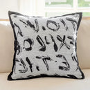 DecorBites™ Geometric Jacquard Cushion Cover 45*45 Modern Design Sense Pillowcase