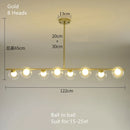 DecorBites™ Glass Ball Pendant Chandeliers - Modern LED Hanging Lights for Home Decor