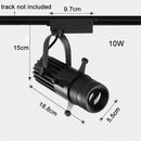DecorBites™ Adjustable LED Track Spotlights for Art Gallery Church Museum, Square Shape