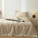 DecorBites™ Cotton & Linen Bed Sheet Set: Luxury, Skin-Friendly, All Seasons, Queen & King Sizes