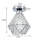 DecorBites™ Glass Crystal LED Ceiling Chandelier for Home Decor